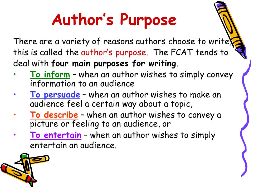 4 purposes of an essay